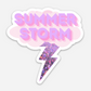 Summer Storm Glitter Sticker