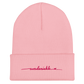 Pink "Undeniable" Embroidered Beanie