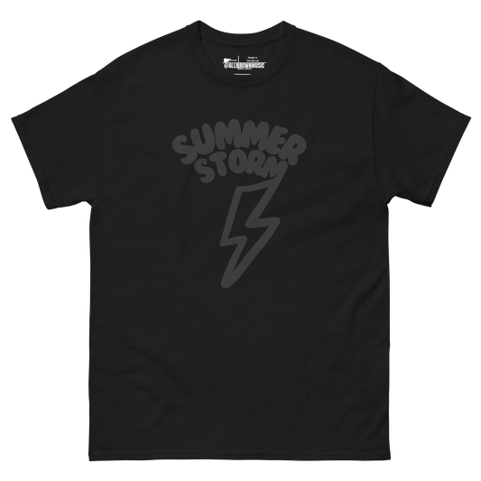 "Summer Storm" Black on Black Tee
